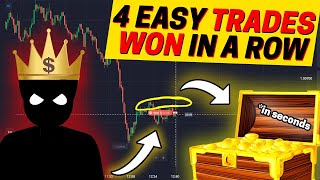 Secret Strategy: 4 easy Binary Trades won in a row (60 second strategy)