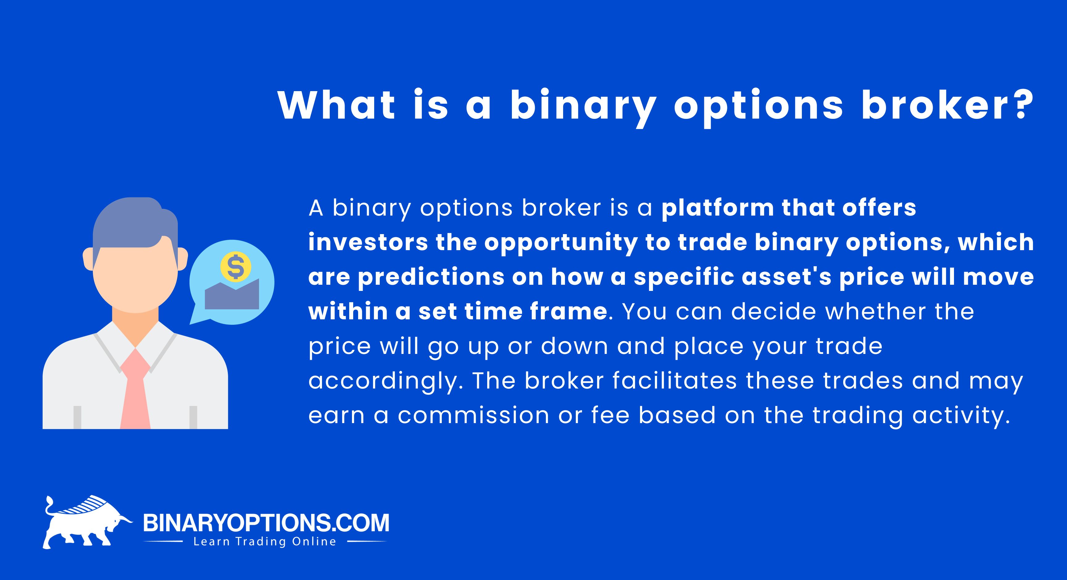 What is a binary options broker