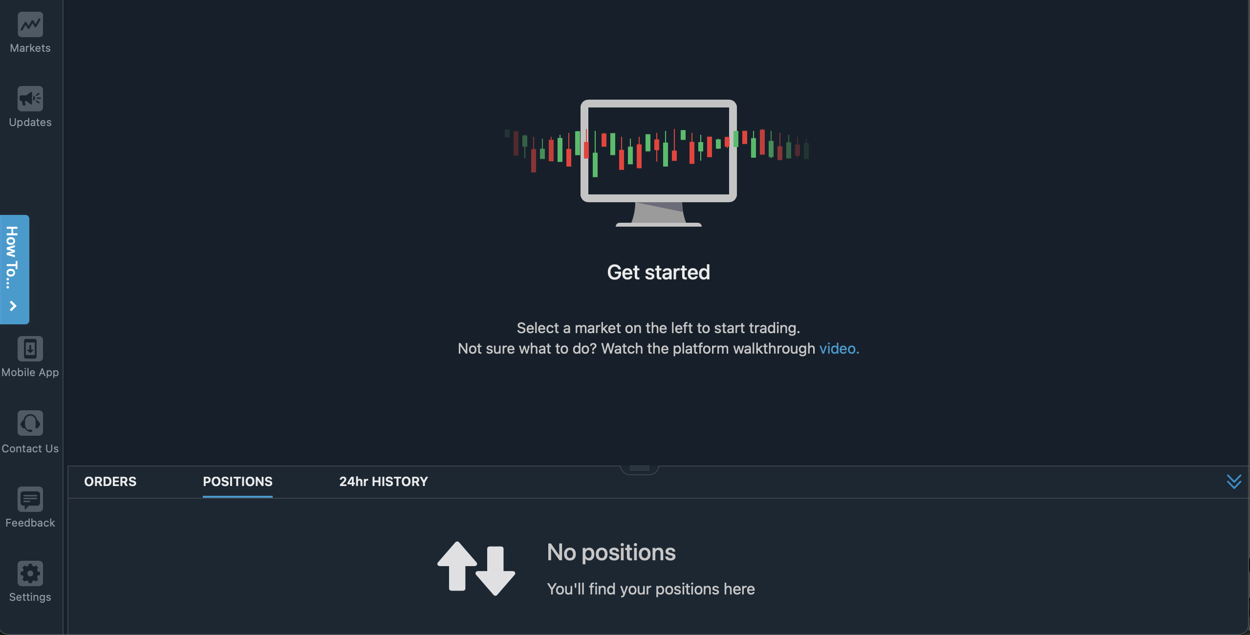 The Nadex trading platform