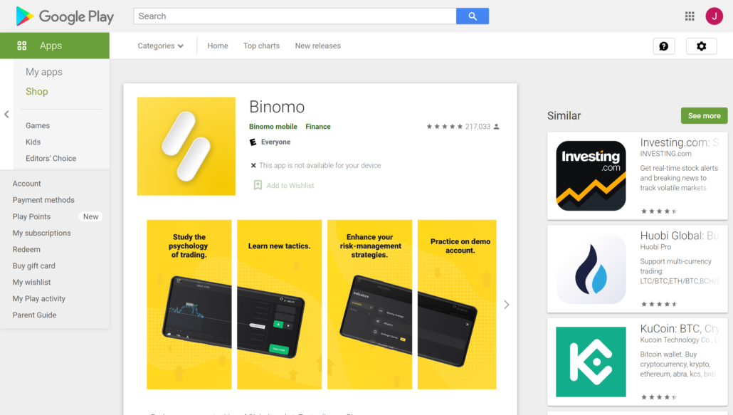 Binomo app